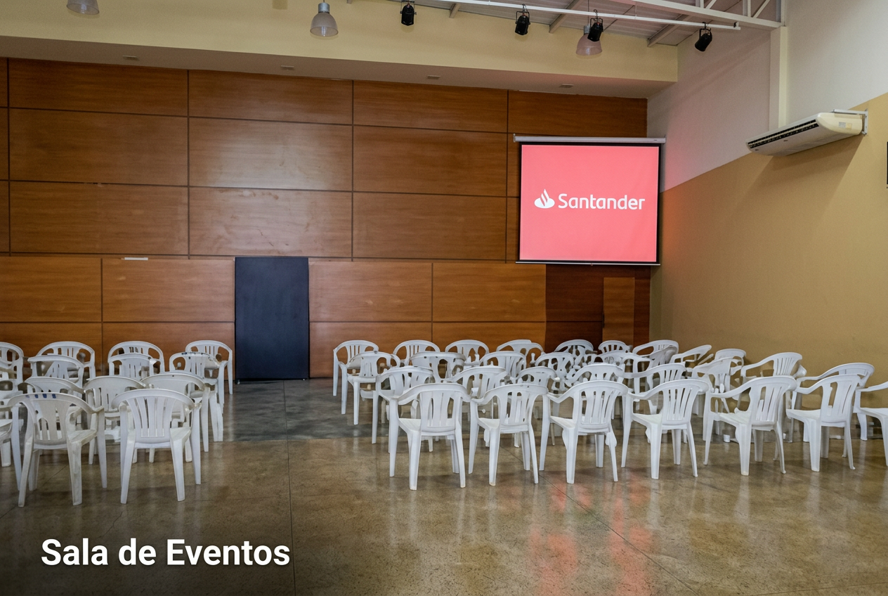 Sala de eventos real do Parque dos Leilões